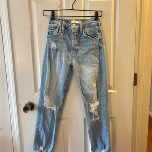 MOTHER Distressed Light Blue Women's Jeans size 24